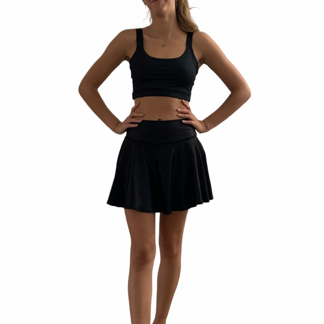 Serena Sports Skirt Black